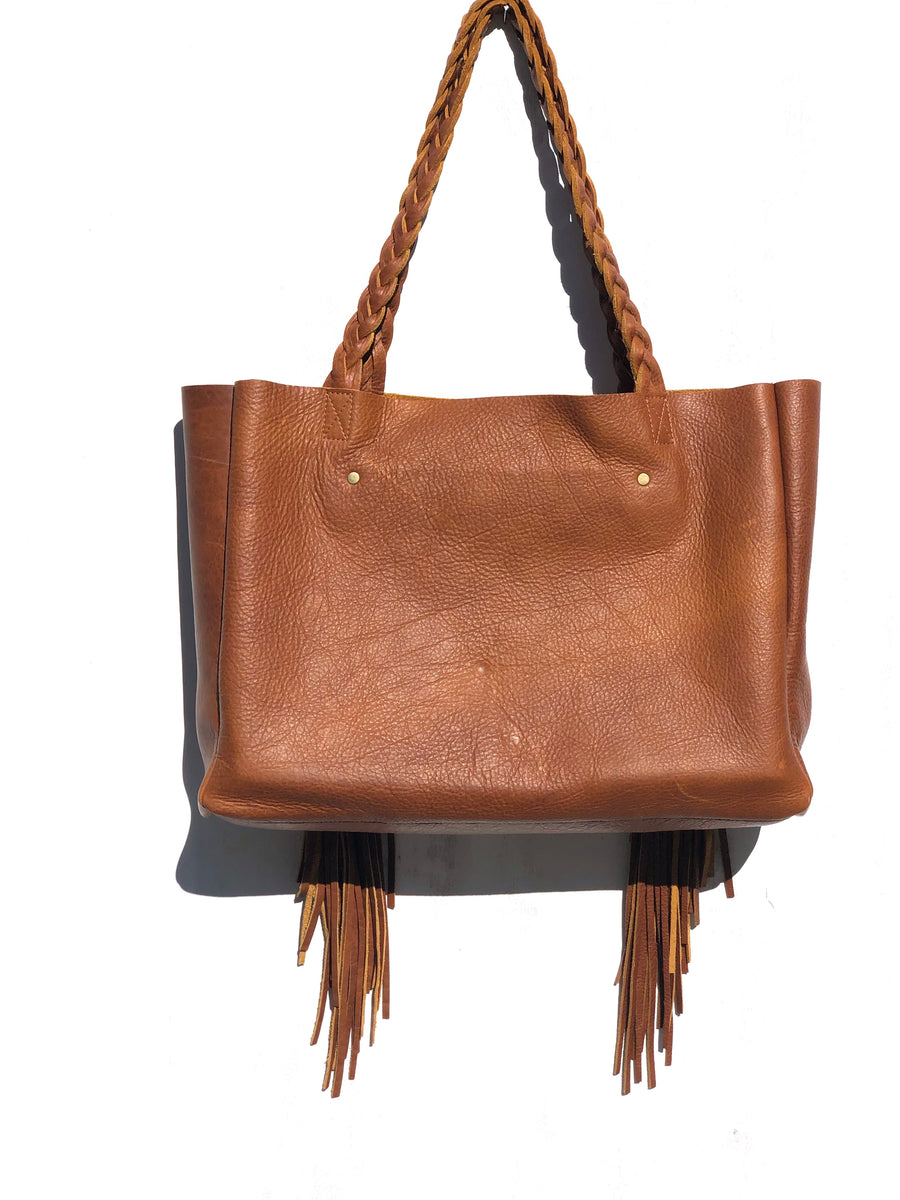 ショルダーバッグ・ポシェット Orciani Brown Braided Leather Cigar Bag Cognac, boho chic braided leather bag – Urban Artisan Boutique