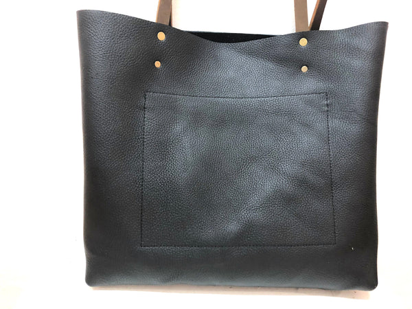 Leather tote bag, Everyday Leather tote