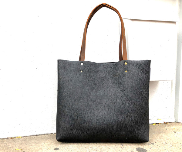 Leather tote bag, Everyday Leather tote