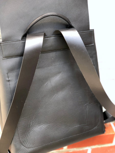 Large Leather Backpack Rucksack, School work Computer Backpack