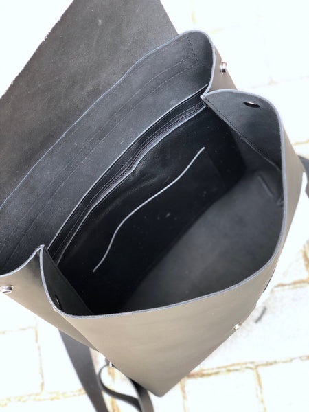 Large Leather Backpack Rucksack, School work Computer Backpack