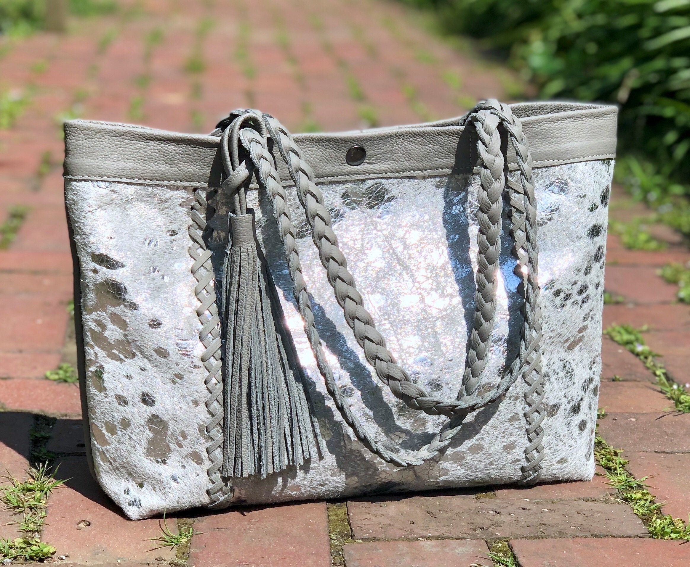 ★LECYTO★Byron Leather City Bag★Silver★ Balenciaga Le City Medium Silver Leather Shoulder Bag New