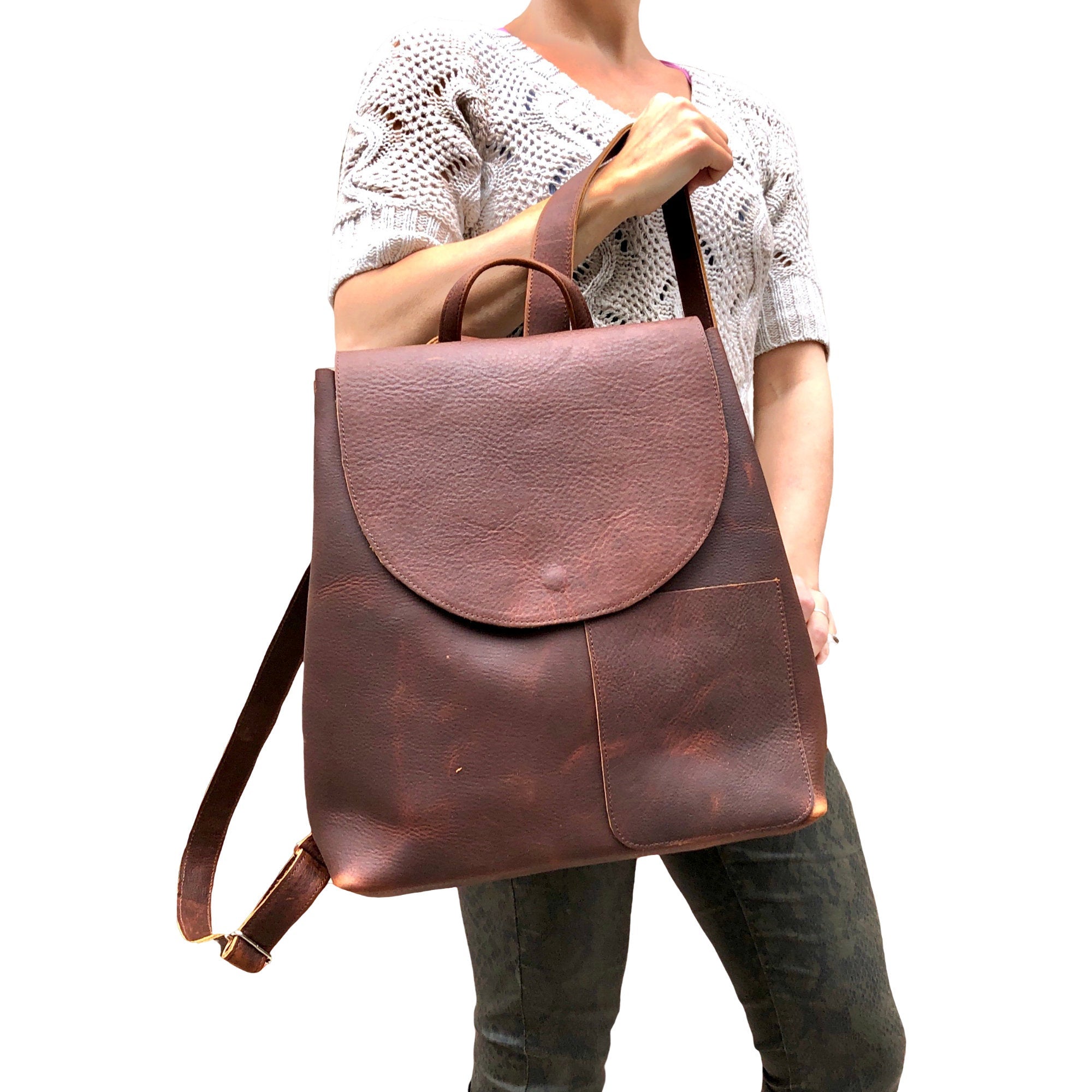 brown leather school backpack Large Brown Leather Backpack Rucksack, School Work Computer Backpack – Urban Artisan Boutique